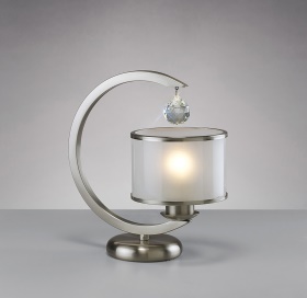 Lincoln Crystal Table Lamps Diyas Armed Table Lamps